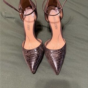 Sam & Libby Snakeskin Patterned Heels